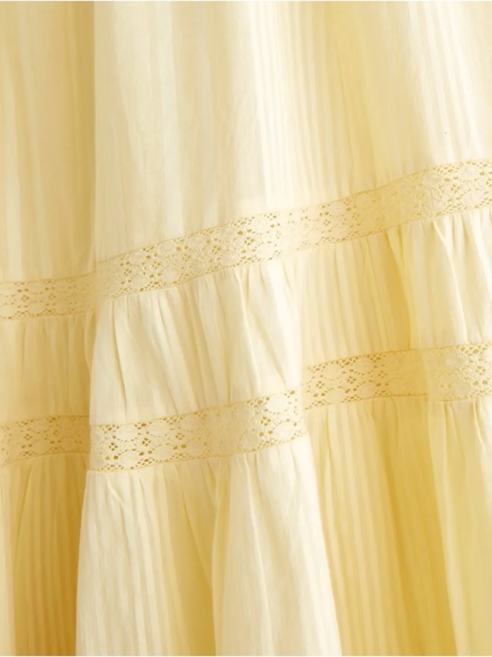 Abercrombie & Fitch 100% Cotton Tiered Flowy Maxi Dress